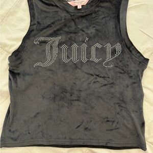 Juicy Couture Black Velvet Top